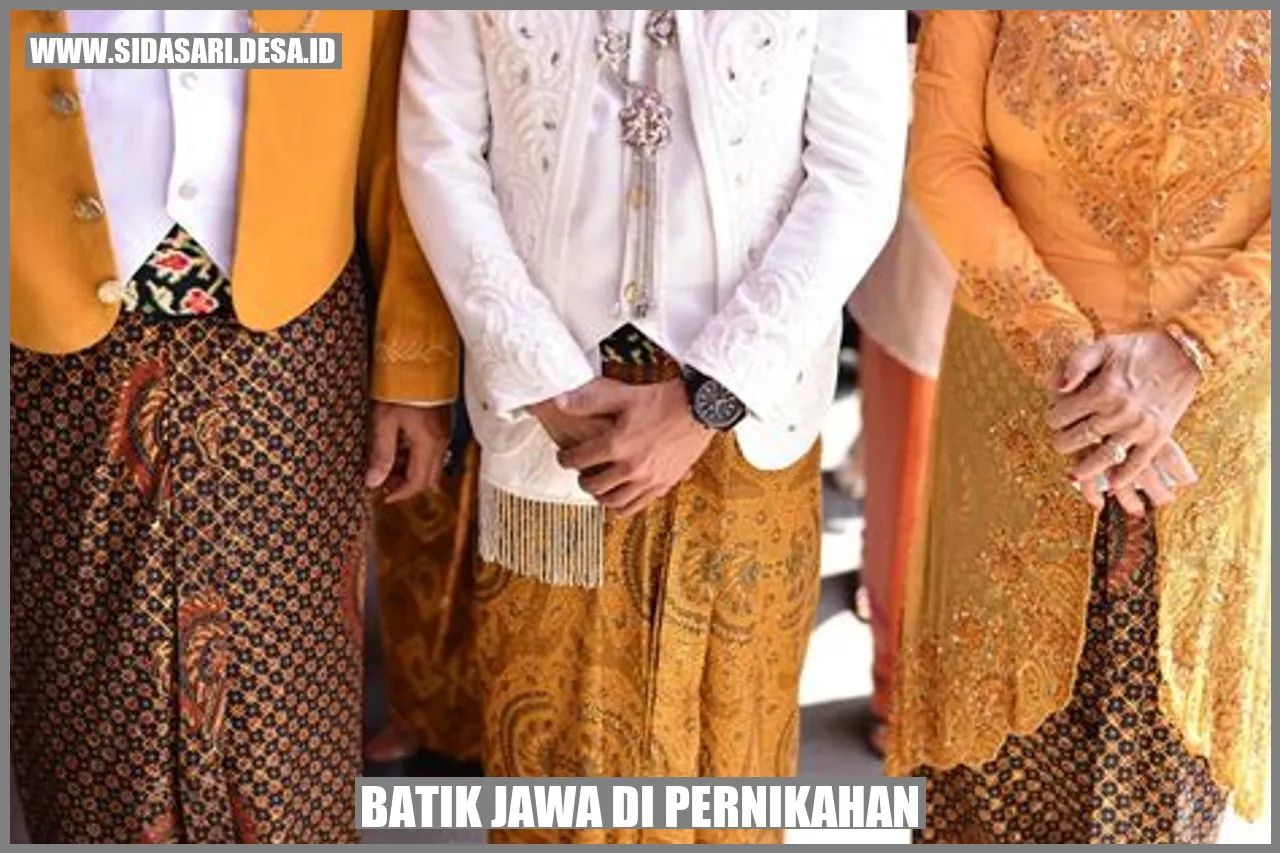 Batik Jawa di Pernikahan