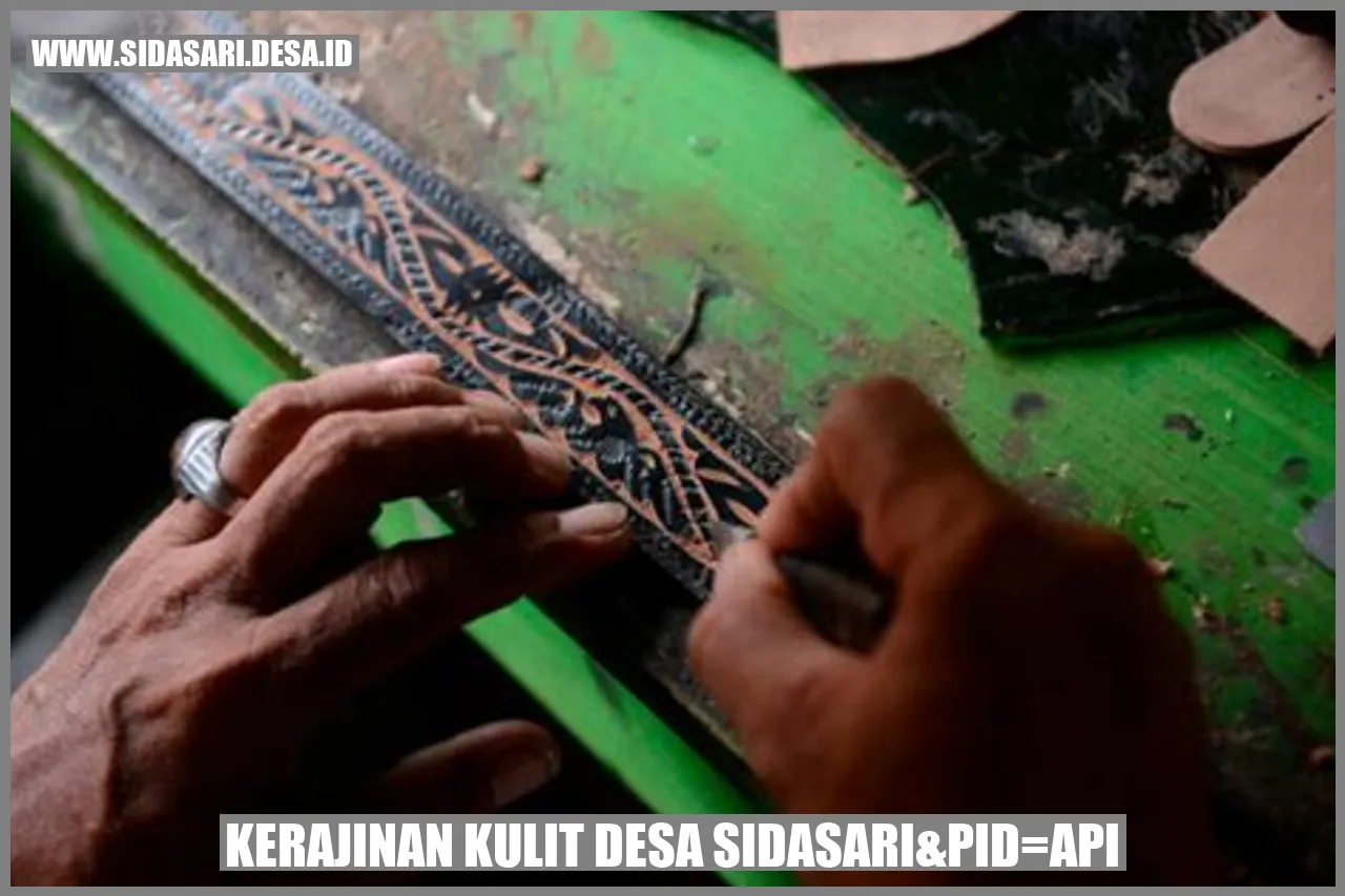 Kerajinan Kulit Desa Sidasari