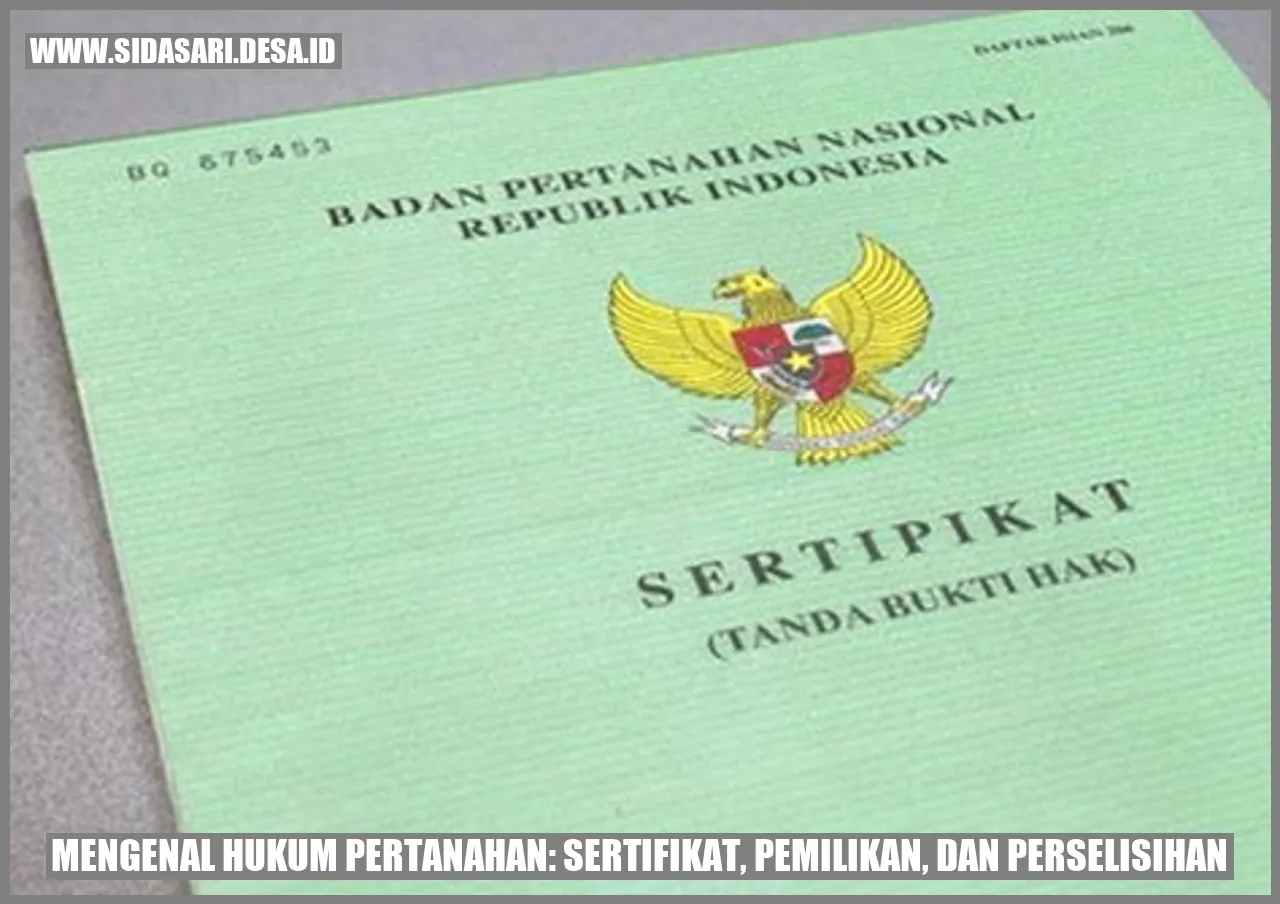 Gambar Sertifikat Pertanahan