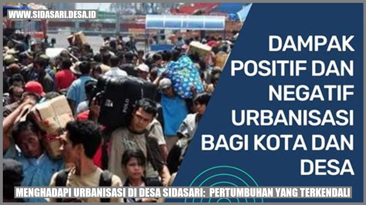 Urbanisasi di Desa Sidasari