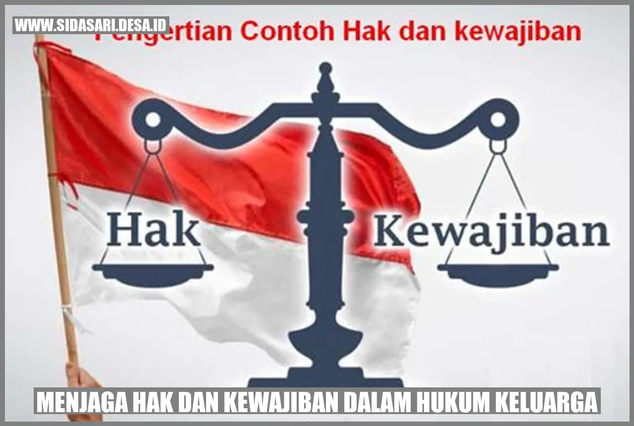 Menjaga Hak dan Kewajiban dalam Hukum Keluarga