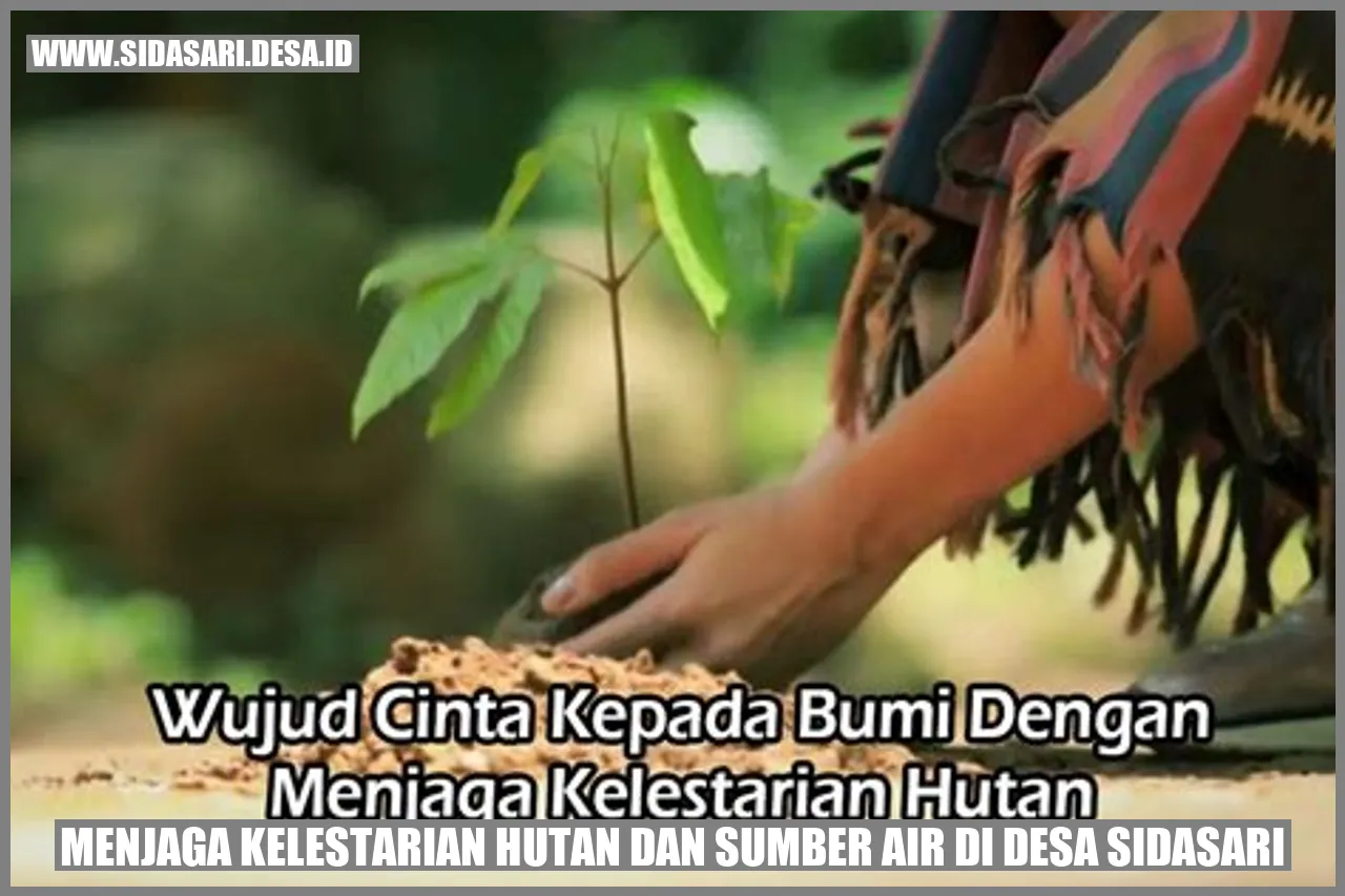 Gambar Kelestarian Hutan dan Sumber Air di Desa Sidasari