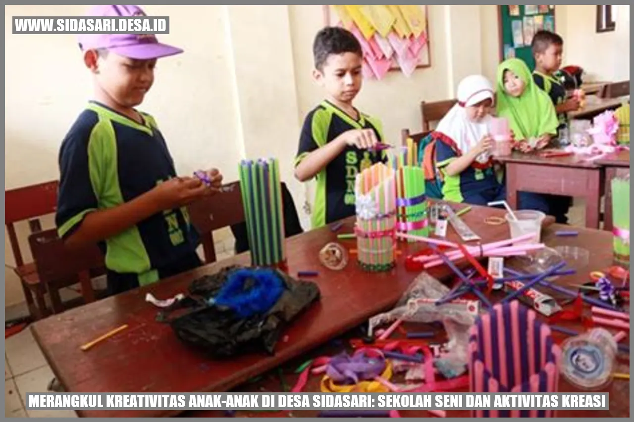 Merangkul Kreativitas Anak-Anak di Desa Sidasari: Sekolah Seni dan Aktivitas Kreasi