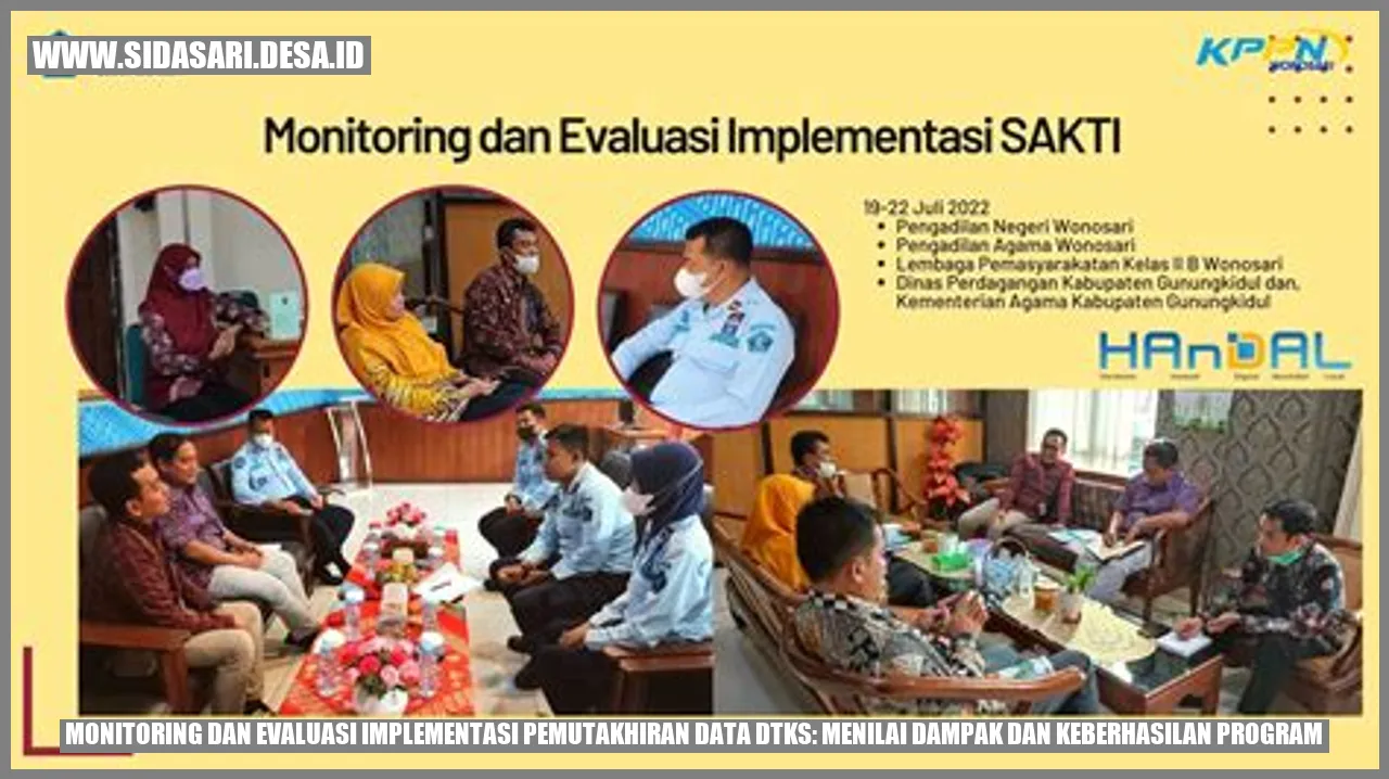 Monitoring dan Evaluasi Implementasi Pemutakhiran Data DTKS