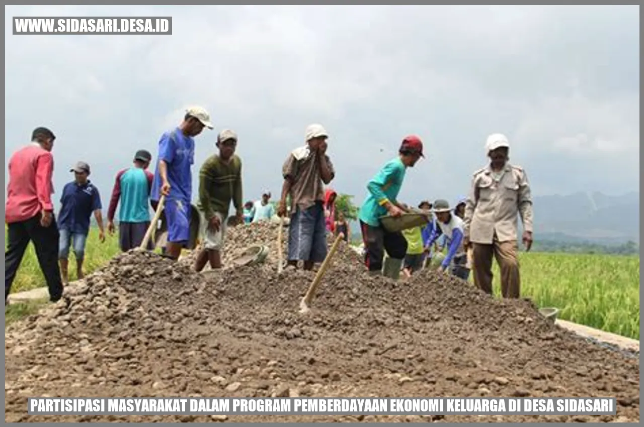 Partisipasi Masyarakat dalam Program Pemberdayaan Ekonomi Keluarga di Desa Sidasari