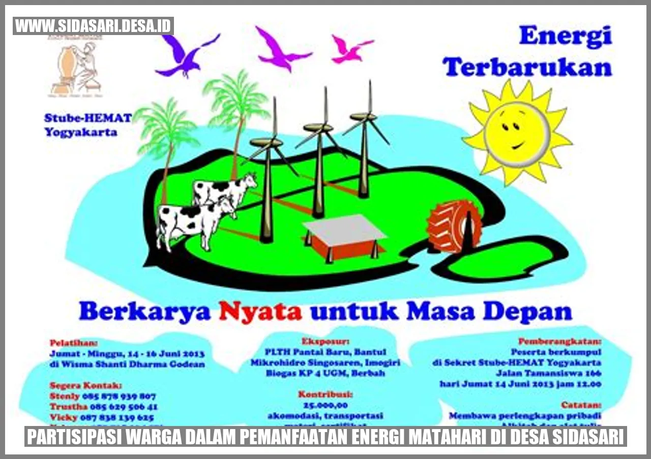 Partisipasi Warga dalam Pemanfaatan Energi Matahari di Desa Sidasari