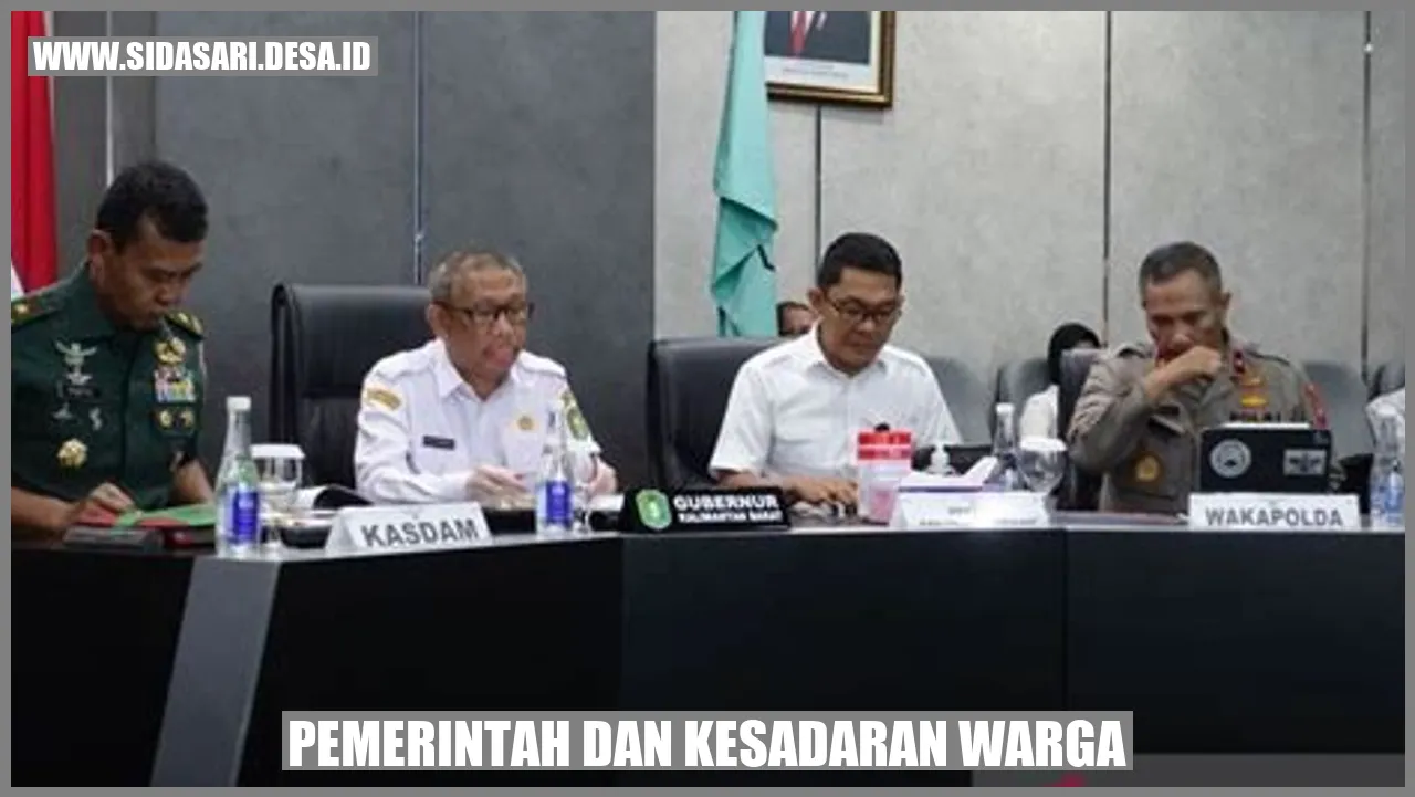 Pemerintah dan Kesadaran Warga