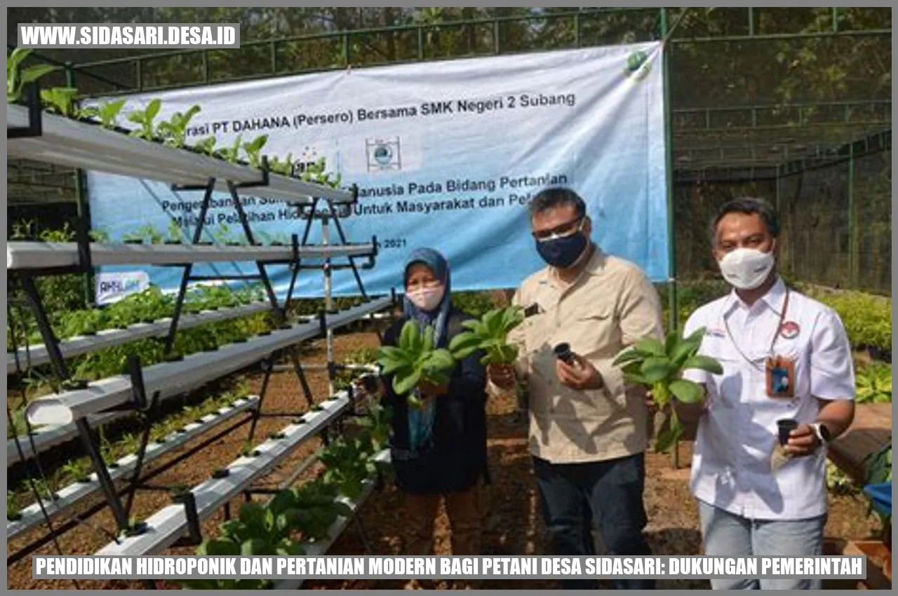 Pendidikan Hidroponik dan Pertanian Modern bagi Petani Desa sidasari: Dukungan Pemerintah