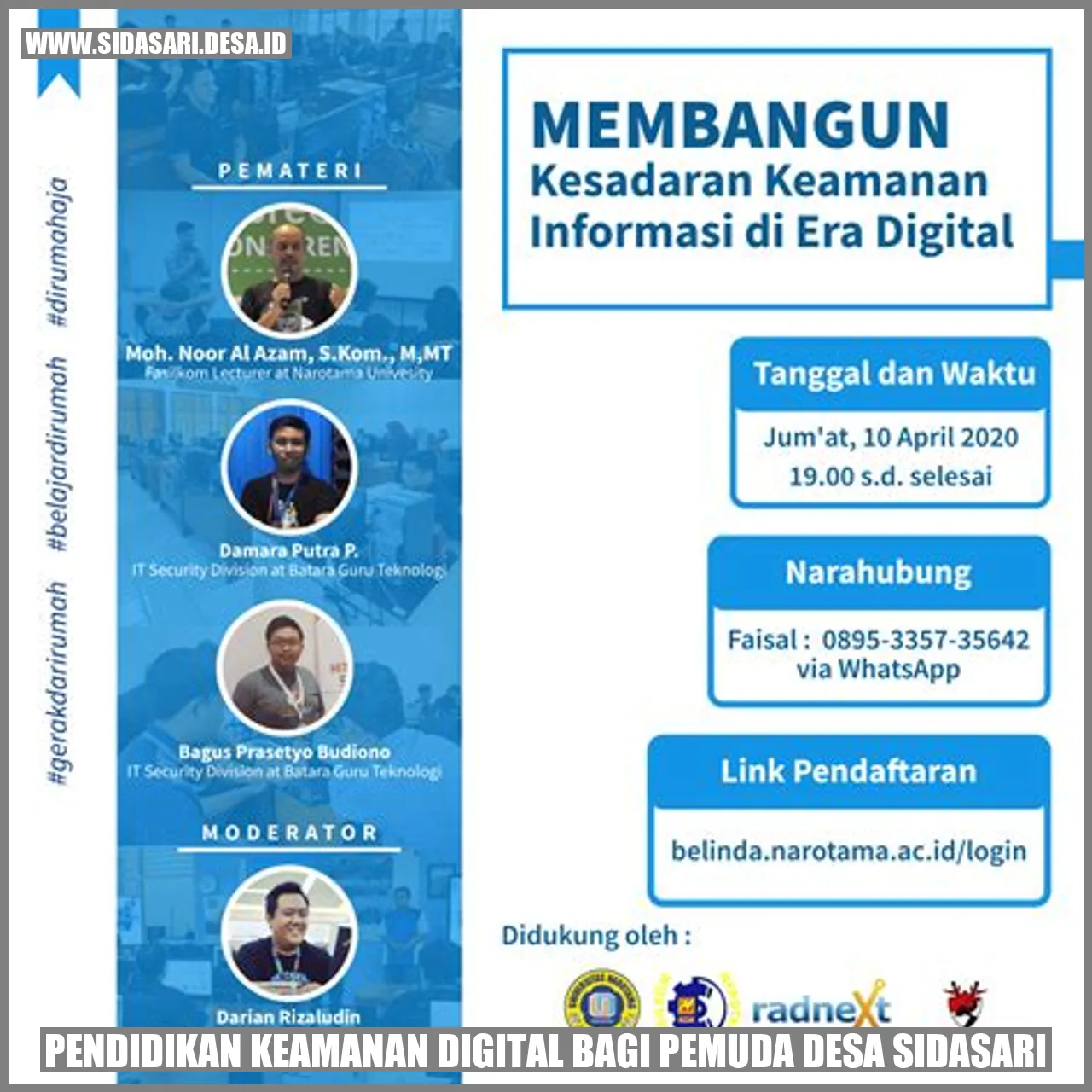 Pendidikan Keamanan Digital bagi Pemuda Desa Sidasari