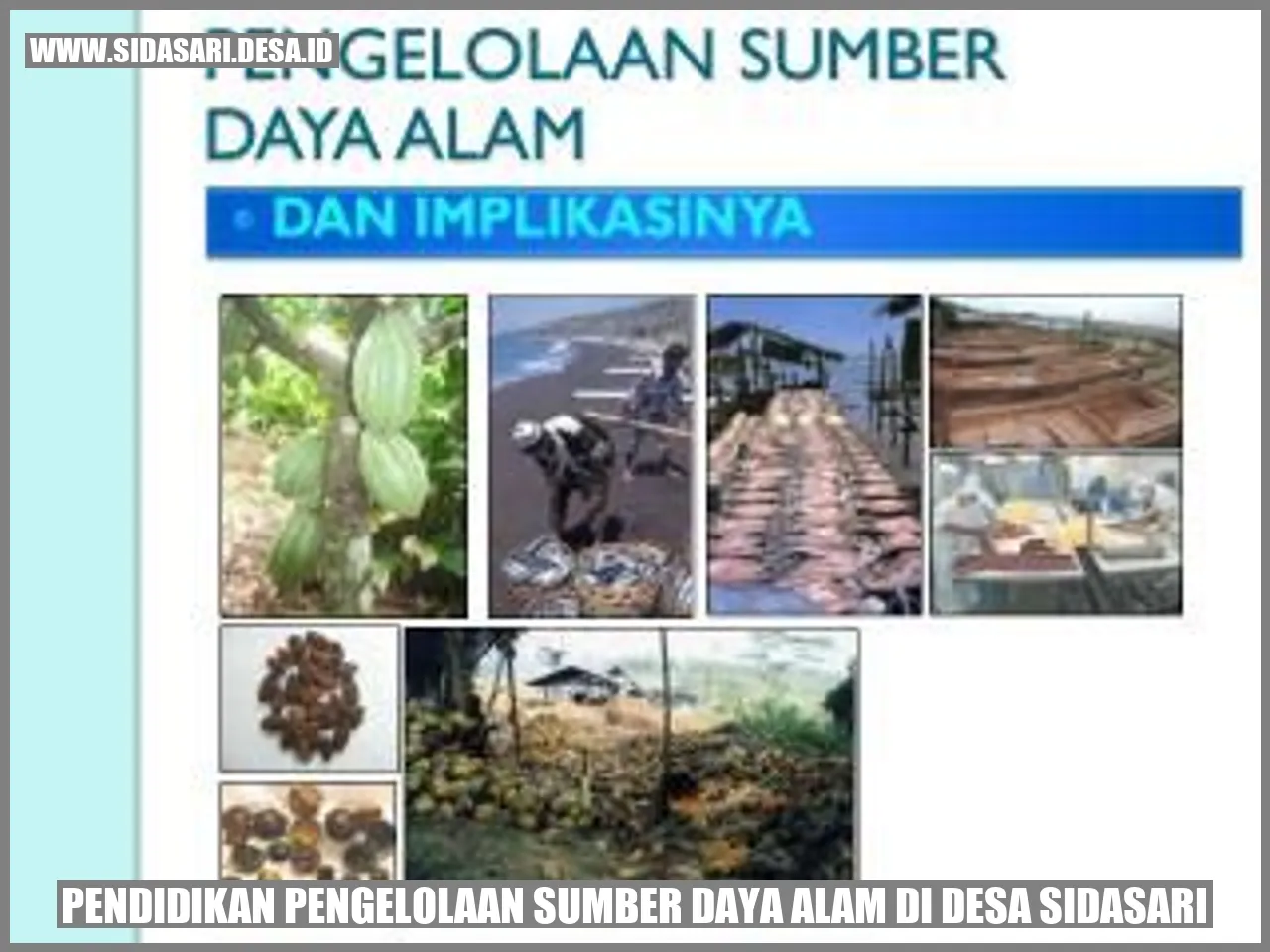 Gambar Pendidikan Pengelolaan Sumber Daya Alam di Desa Sidasari