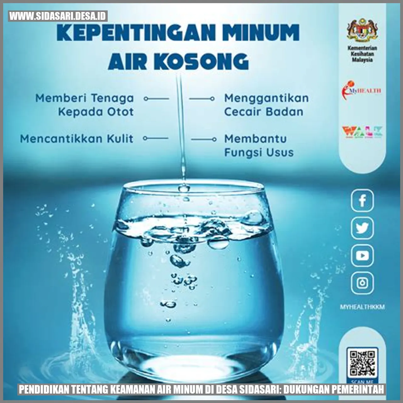 Pendidikan tentang Keamanan Air Minum di Desa Sidasari: Dukungan Pemerintah