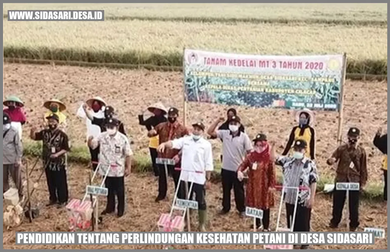 Gambar Pendidikan tentang Perlindungan Kesehatan Petani di Desa Sidasari