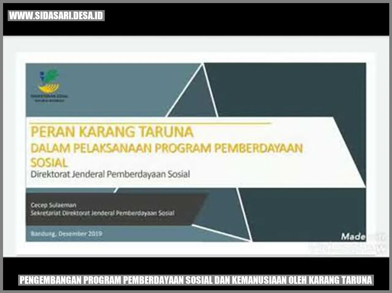 Gambar Pengembangan Program Pemberdayaan Sosial dan Kemanusiaan oleh Karang Taruna