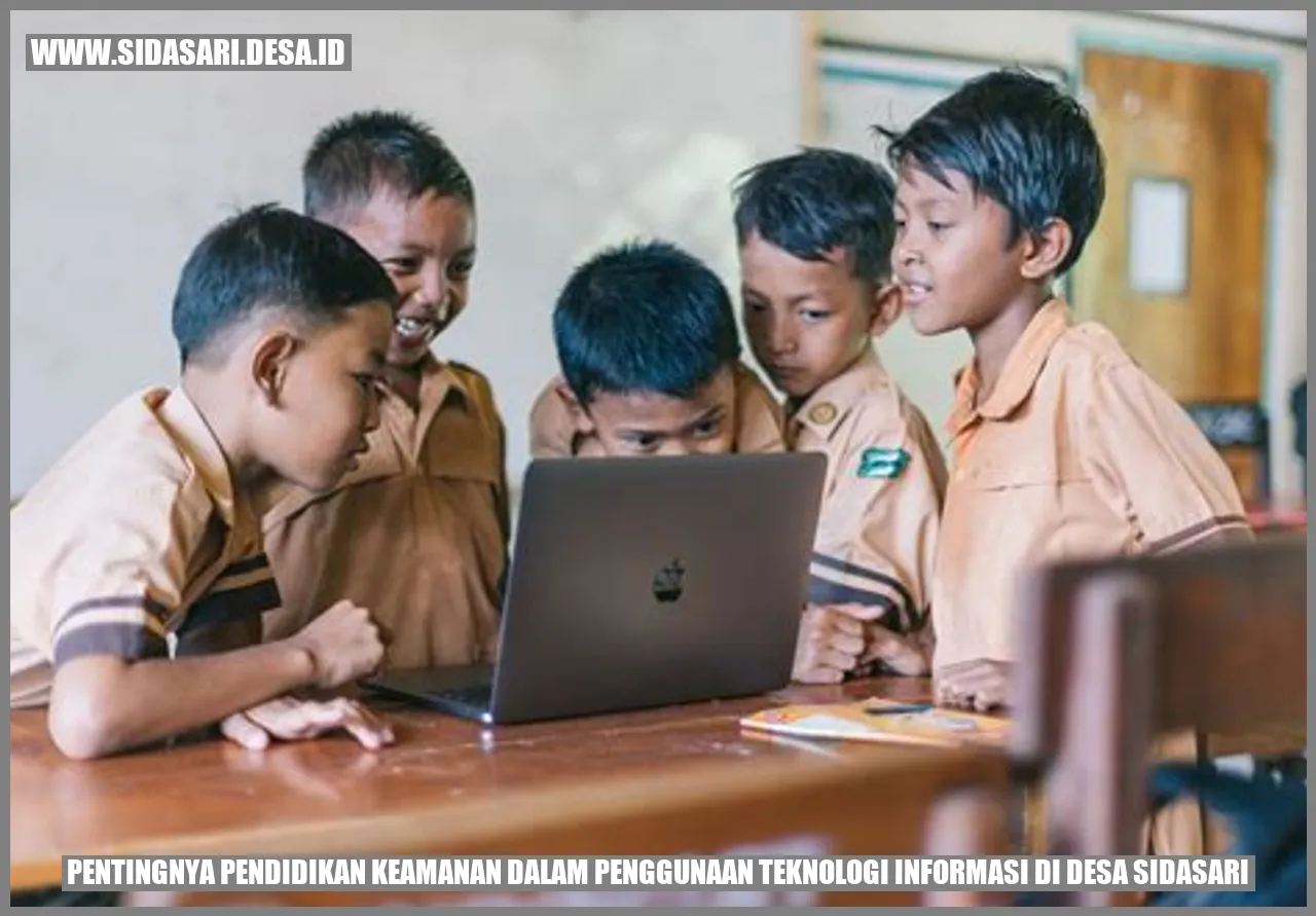 Pentingnya Pendidikan Keamanan dalam Penggunaan Teknologi Informasi di Desa sidasari