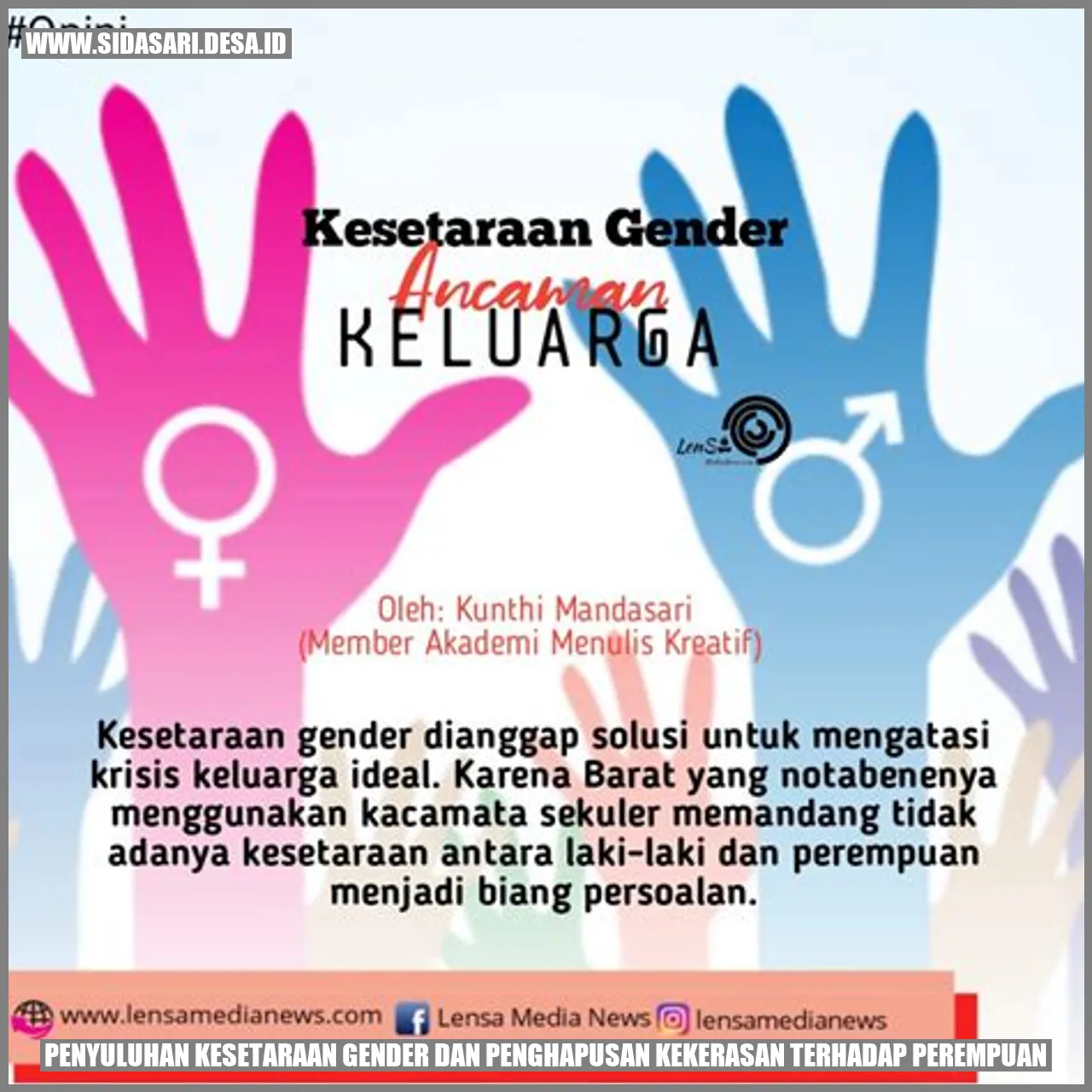 Penyuluhan Kesetaraan Gender dan Penghapusan Kekerasan terhadap Perempuan