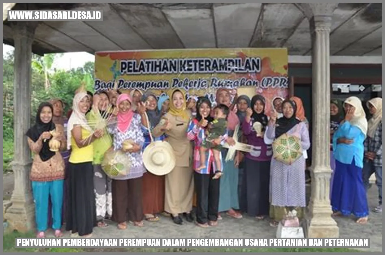 Penyuluhan Pemberdayaan Perempuan dalam Pengembangan Usaha Pertanian dan Peternakan