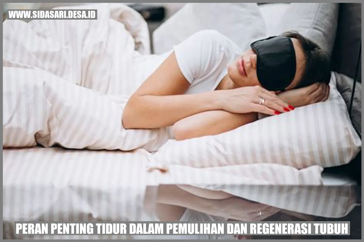 Peran Penting Tidur dalam Pemulihan dan Regenerasi Tubuh