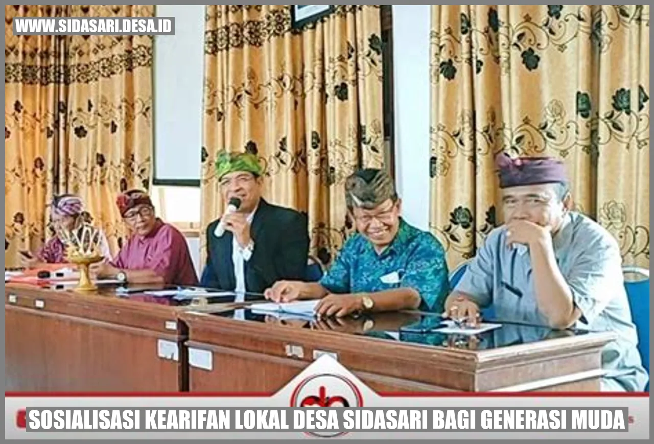 Sosialisasi Kearifan Lokal Desa Sidasari bagi Generasi Muda